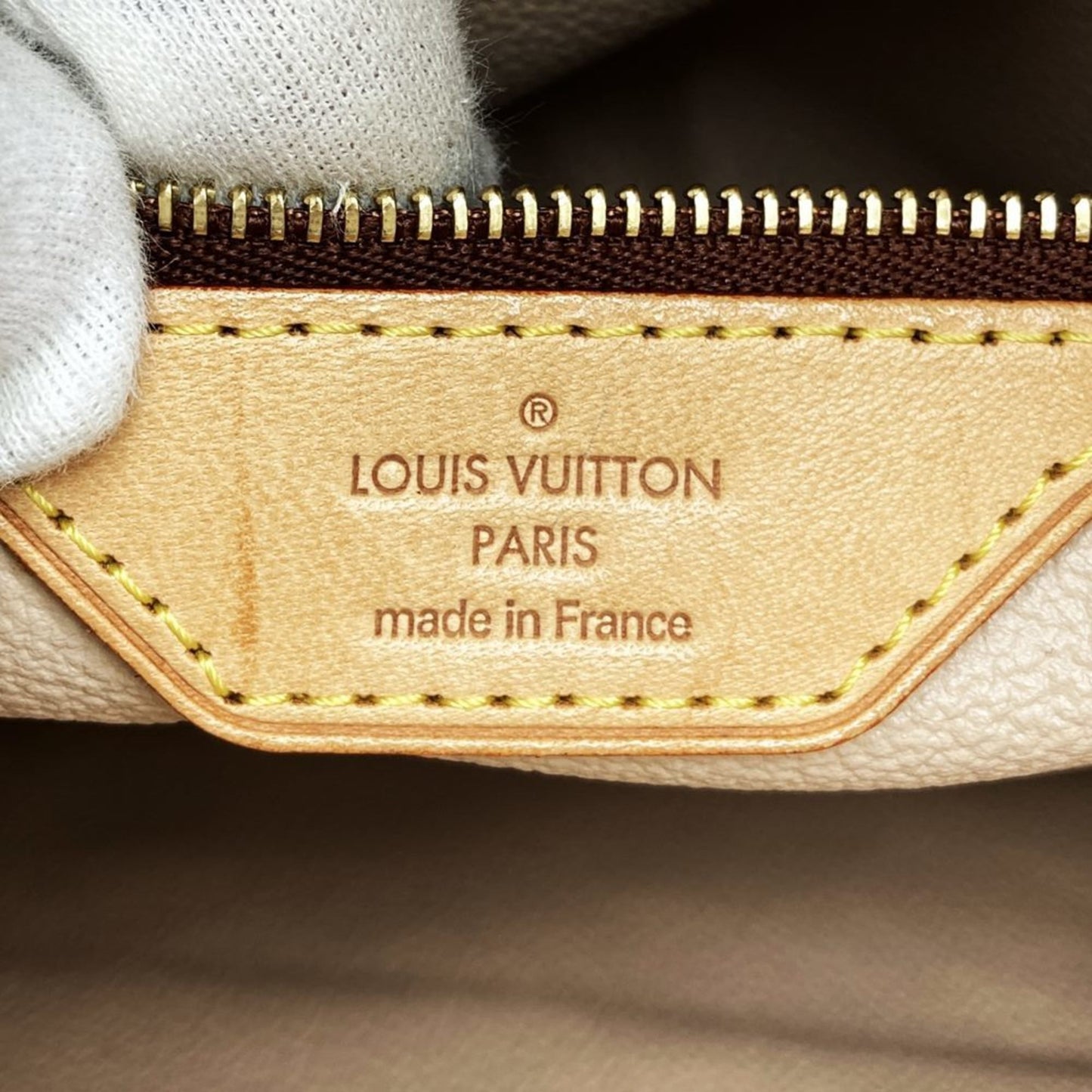 Louis Vuitton Bucket GM, Brown, Canvas, tote