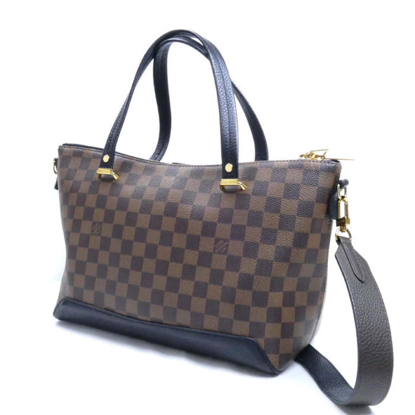 Louis Vuitton Hyde Park, Brown, Canvas, shoulder