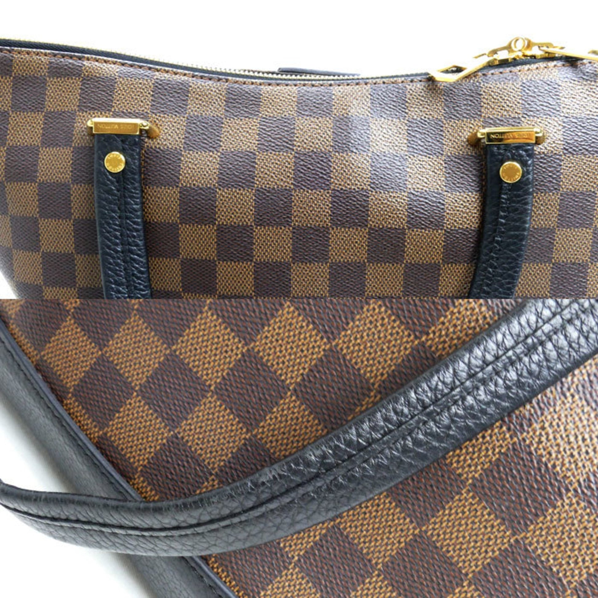 Louis Vuitton Hyde Park, Brown, Canvas, shoulder