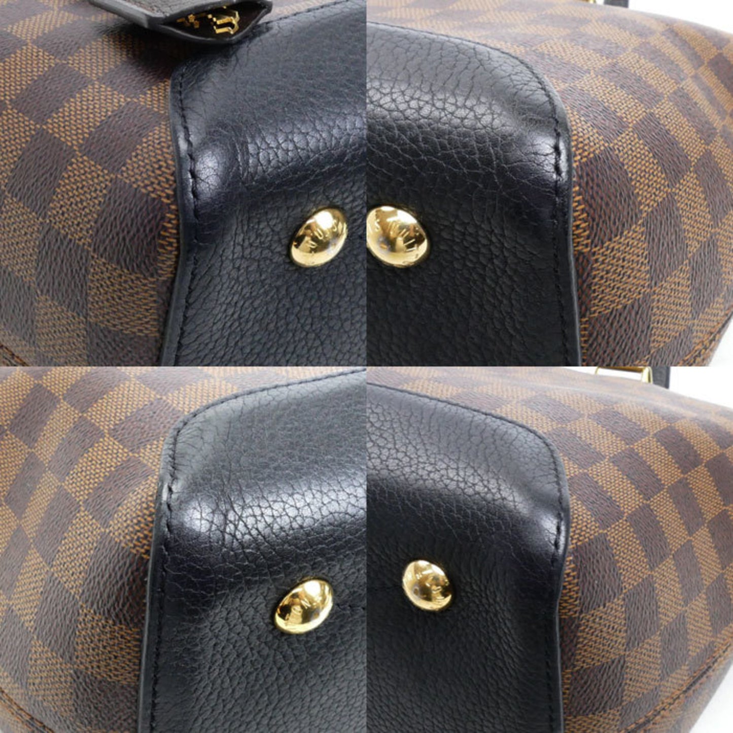 Louis Vuitton Hyde Park, Brown, Canvas, shoulder