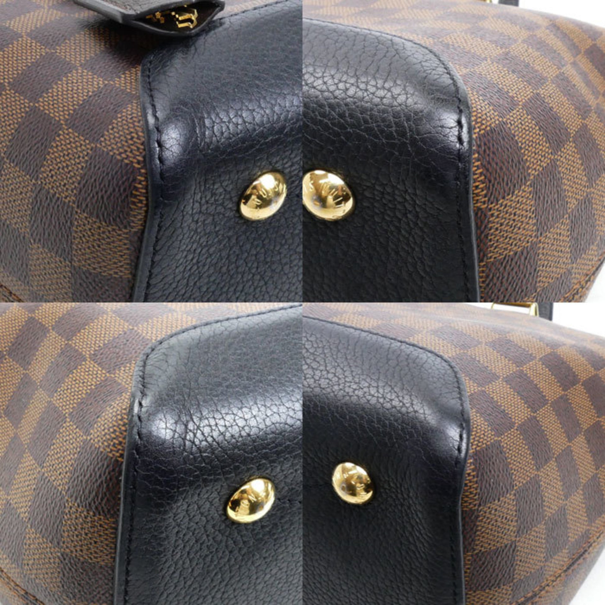 Louis Vuitton Hyde Park, Brown, Canvas, shoulder