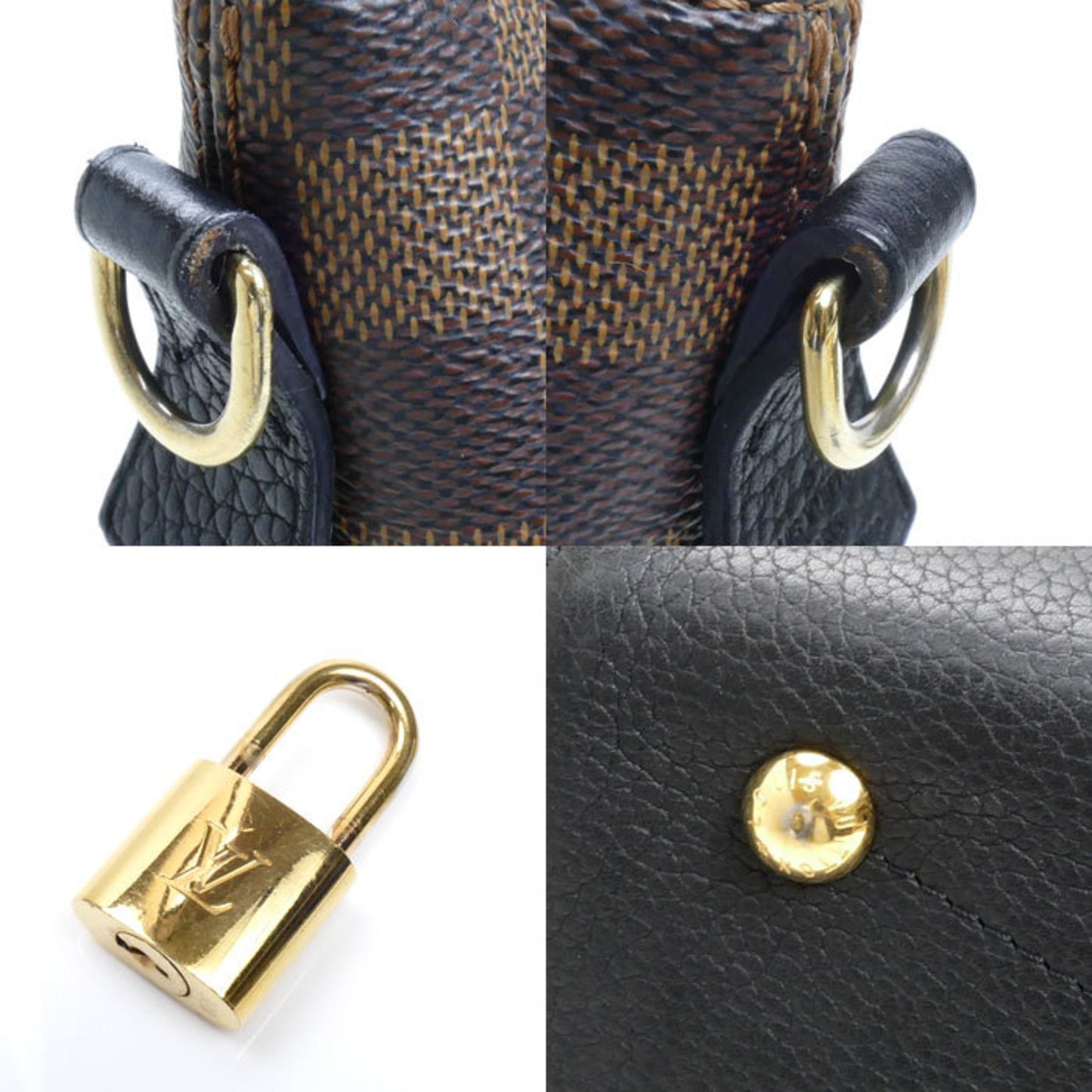 Louis Vuitton Hyde Park, Brown, Canvas, shoulder
