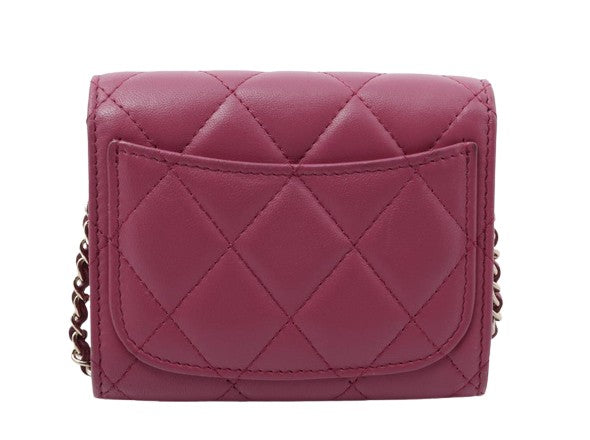 Chanel, Pink, Leather, shoulder