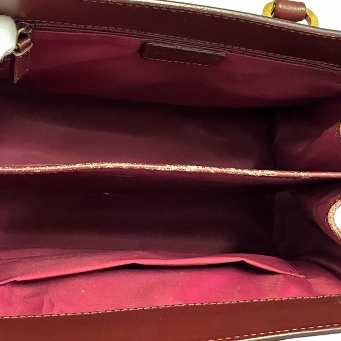 Dior Trotter, Burgundy, Canvas, handbag