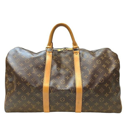 Louis Vuitton Keepall 50, Brown, Canvas, travel