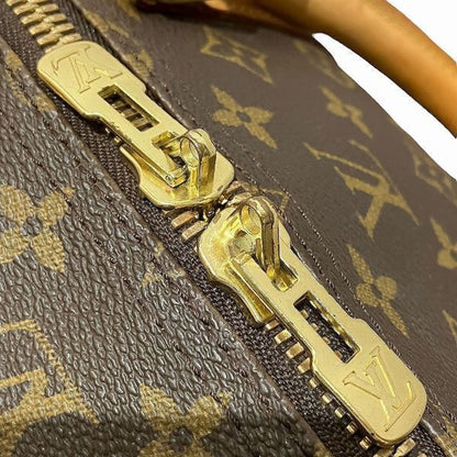 Louis Vuitton Keepall 55, Brown, Canvas, travel