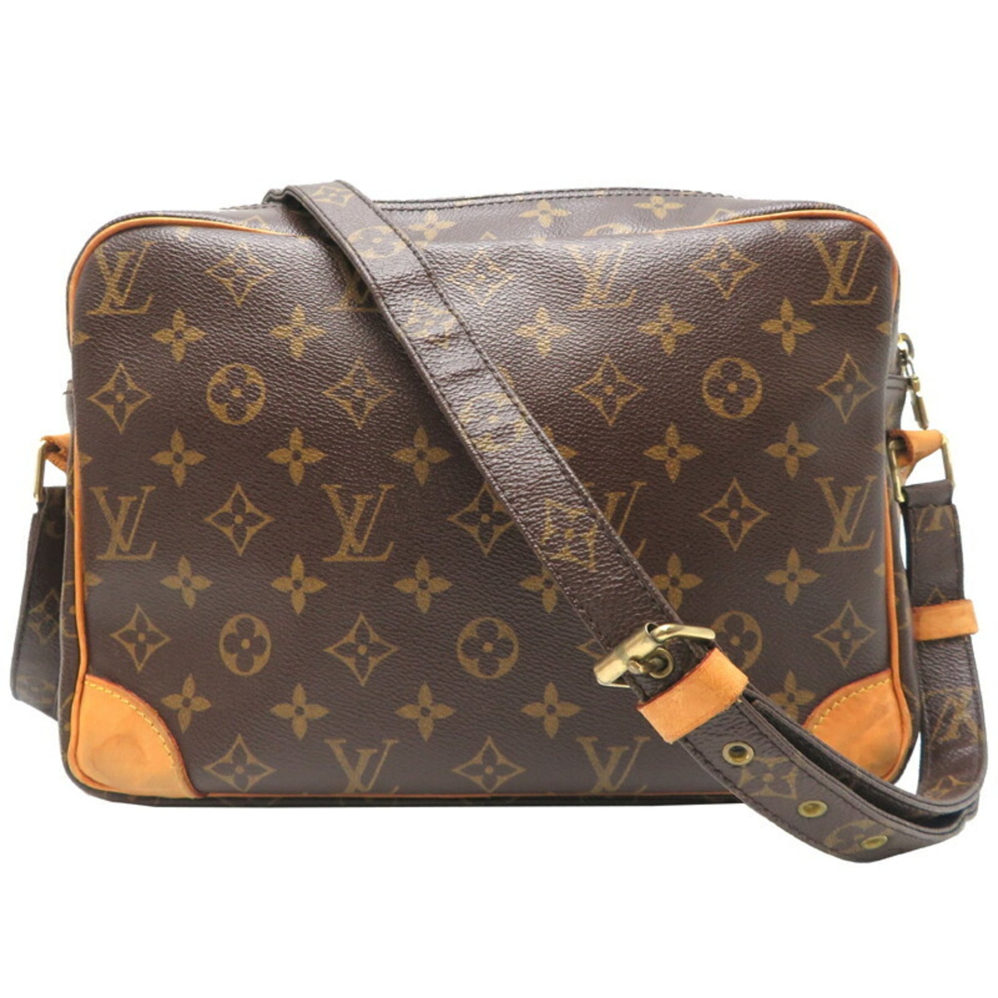 Louis Vuitton Nile, Brown, Canvas, shoulder