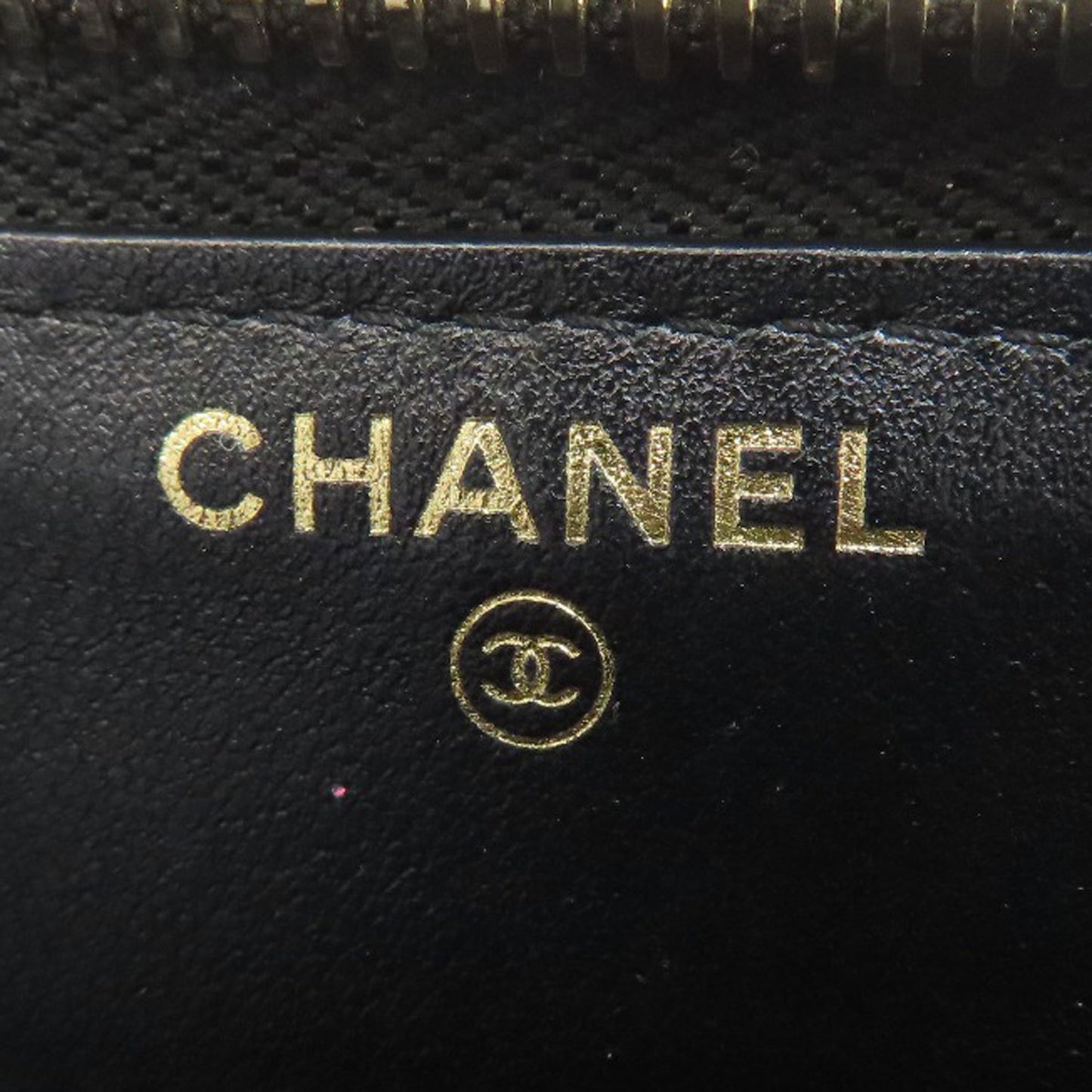 Chanel Camellia, Black, Leather, wallet