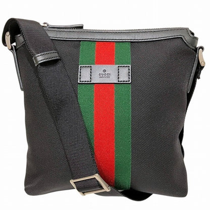 Gucci Ophidia, Black, Canvas, shoulder