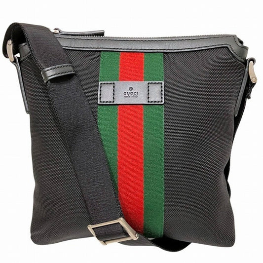 Gucci Ophidia, Black, Canvas, shoulder