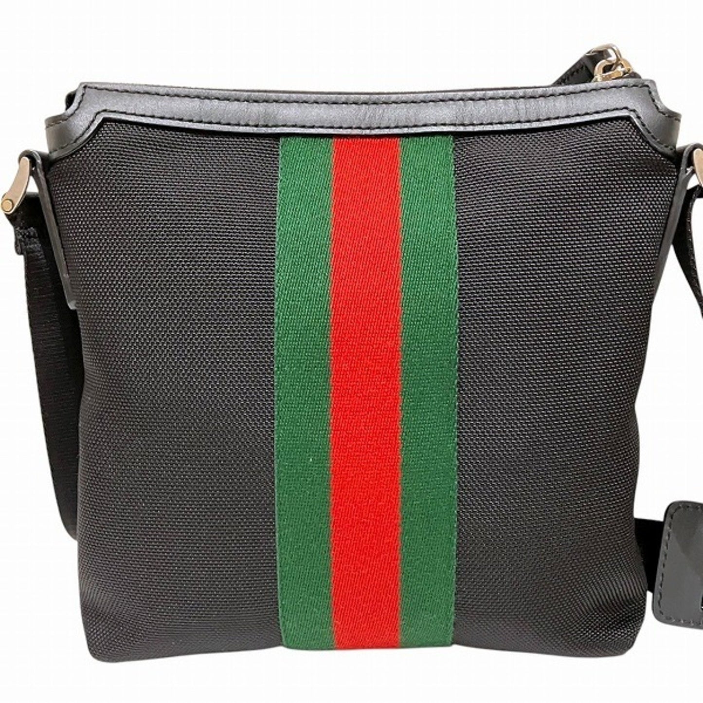 Gucci Ophidia, Black, Canvas, shoulder