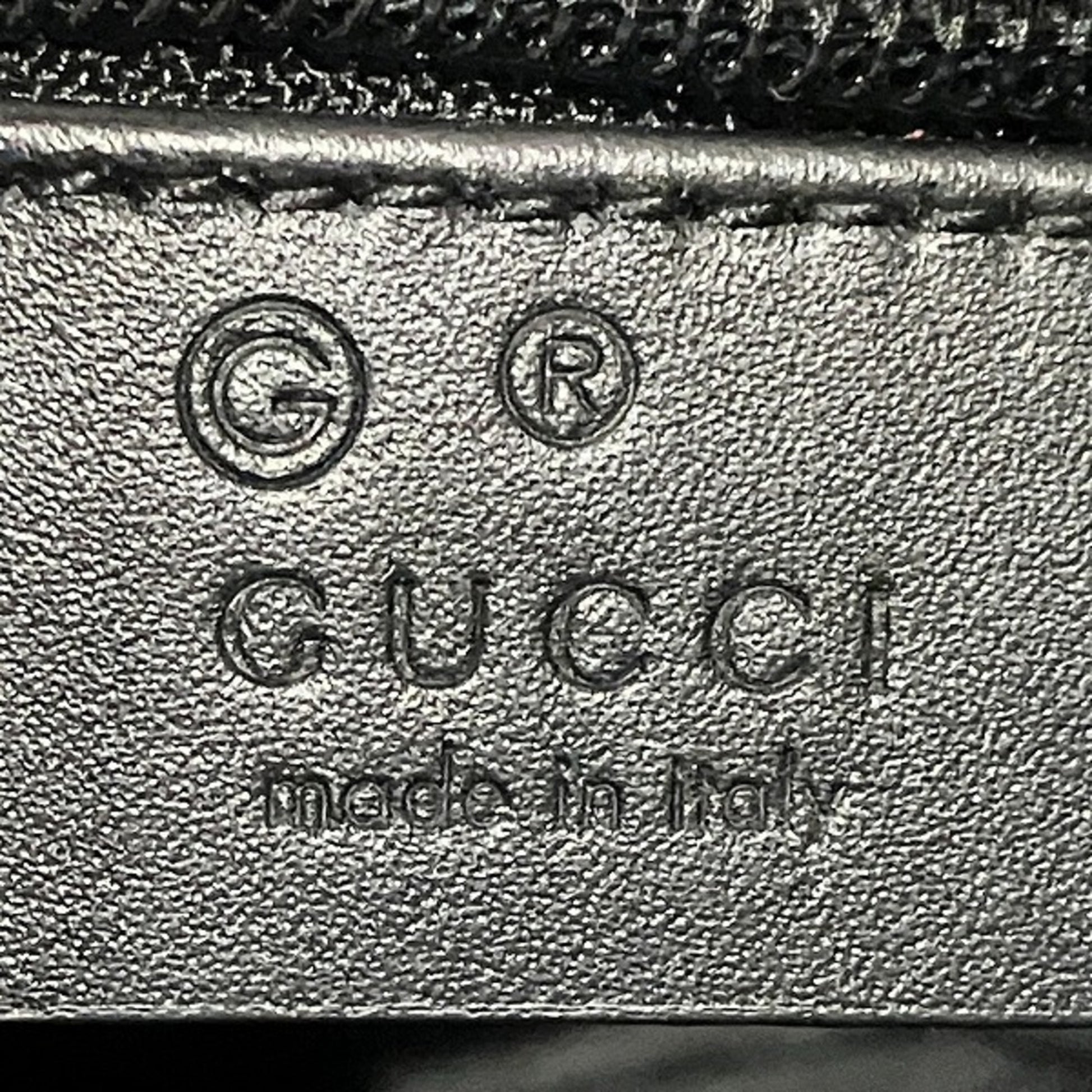Gucci Ophidia, Black, Canvas, shoulder