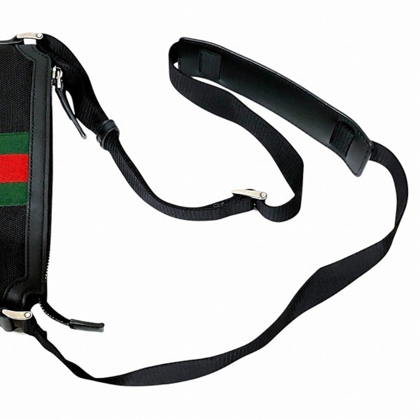 Gucci Ophidia, Black, Canvas, shoulder