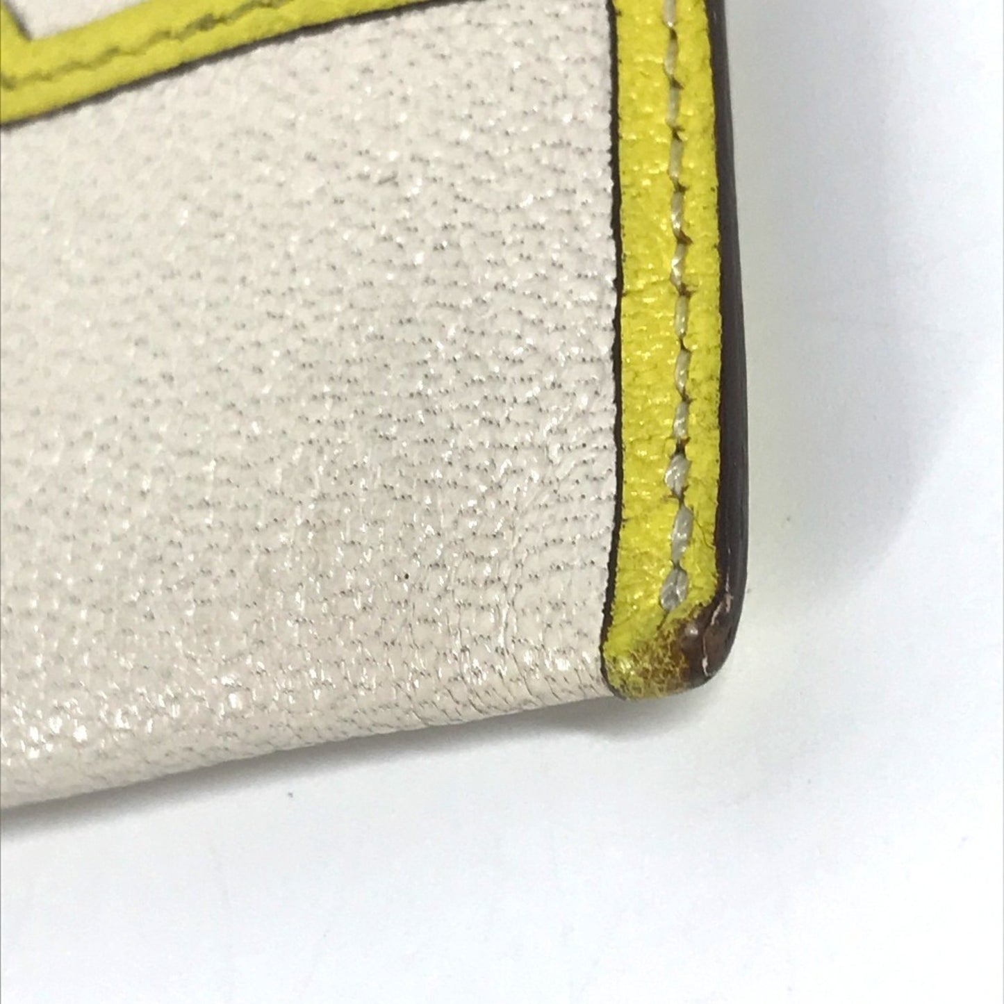 Hermès Paddock, White, Leather, wallet