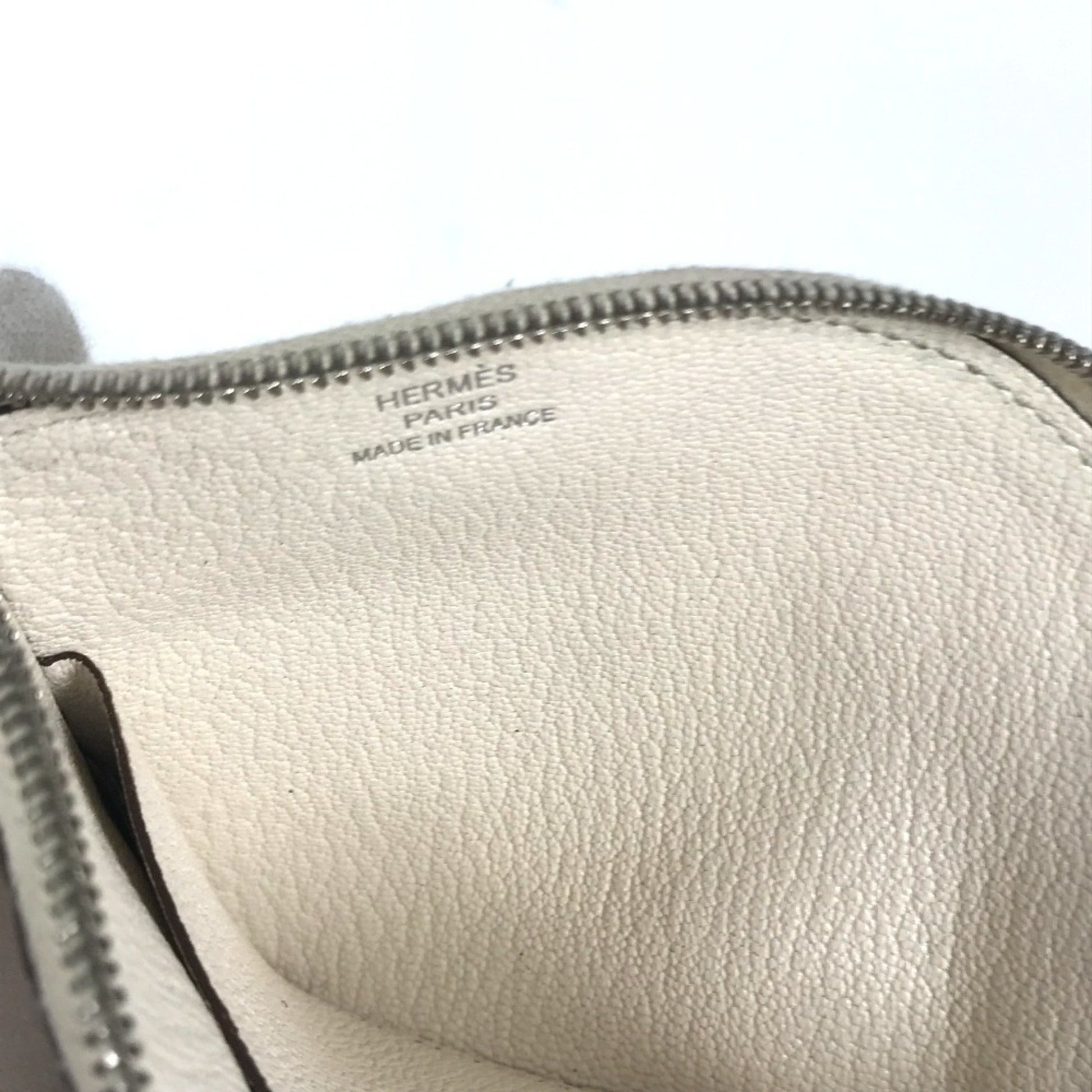 Hermès Paddock, White, Leather, wallet