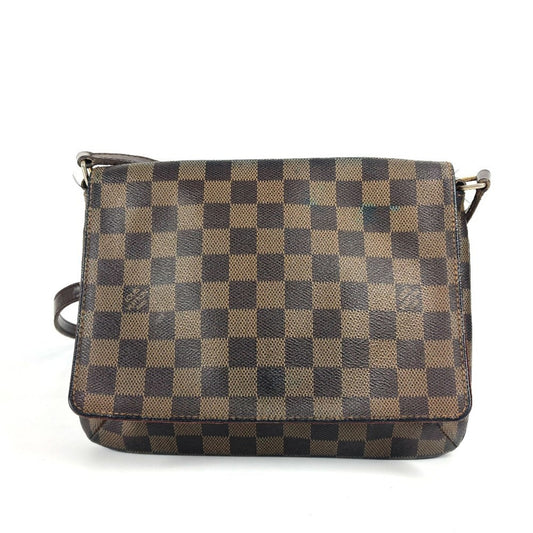 Louis Vuitton Musette Tango, Brown, Canvas, shoulder