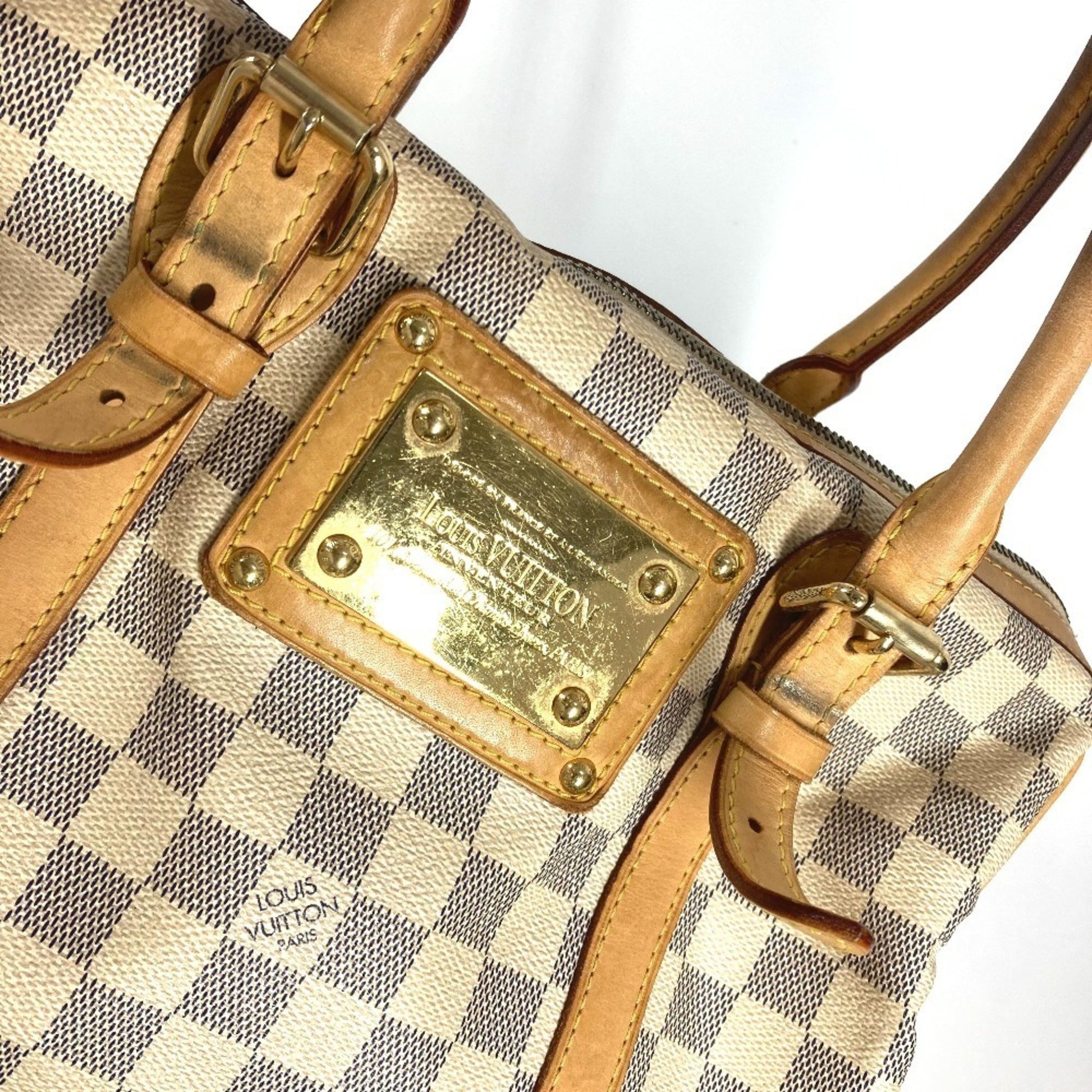 Louis Vuitton Berkeley, White, Canvas, handbag
