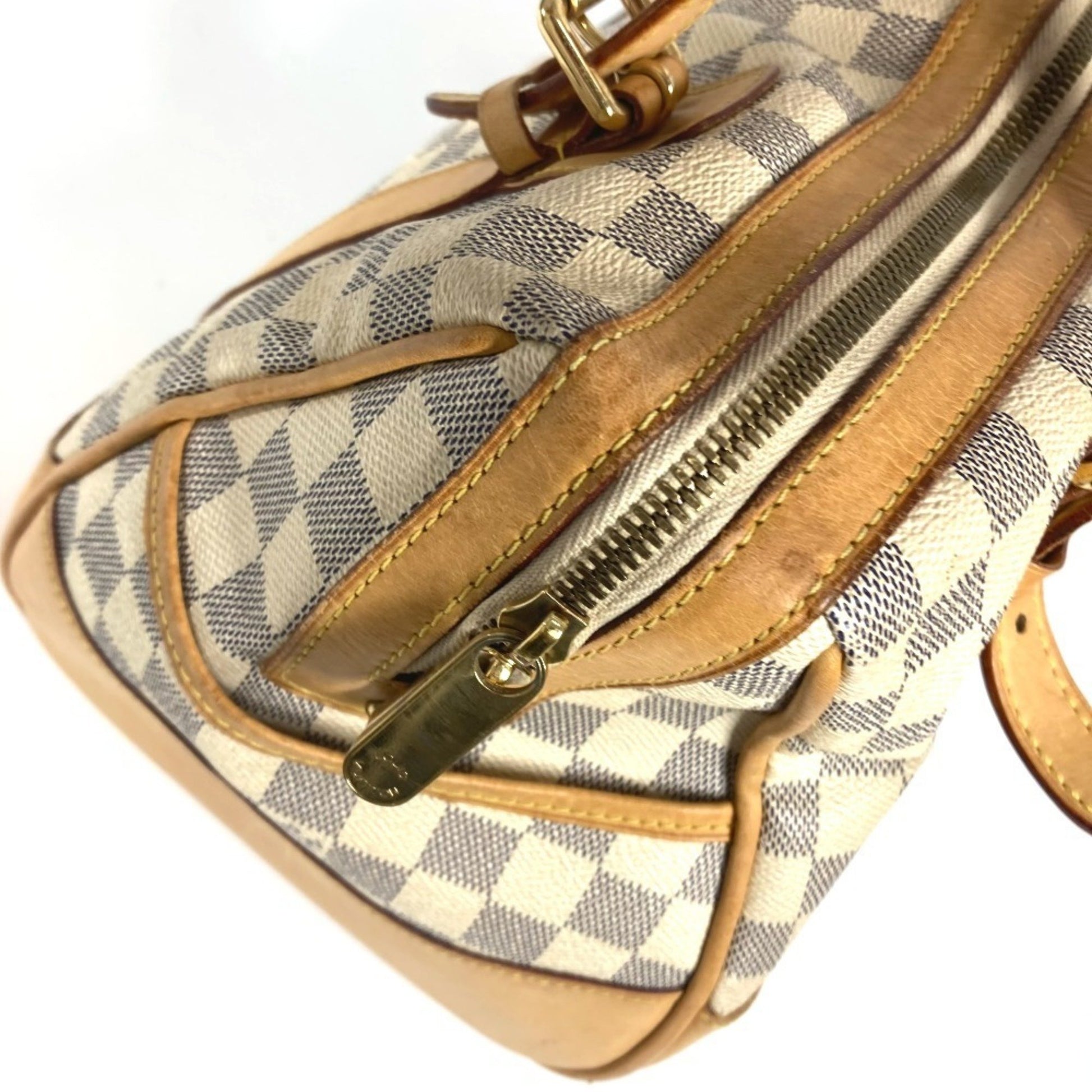 Louis Vuitton Berkeley, White, Canvas, handbag