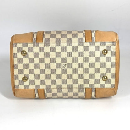 Louis Vuitton Berkeley, White, Canvas, handbag
