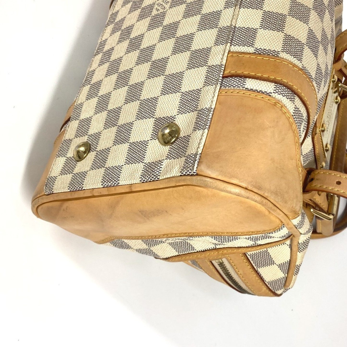 Louis Vuitton Berkeley, White, Canvas, handbag
