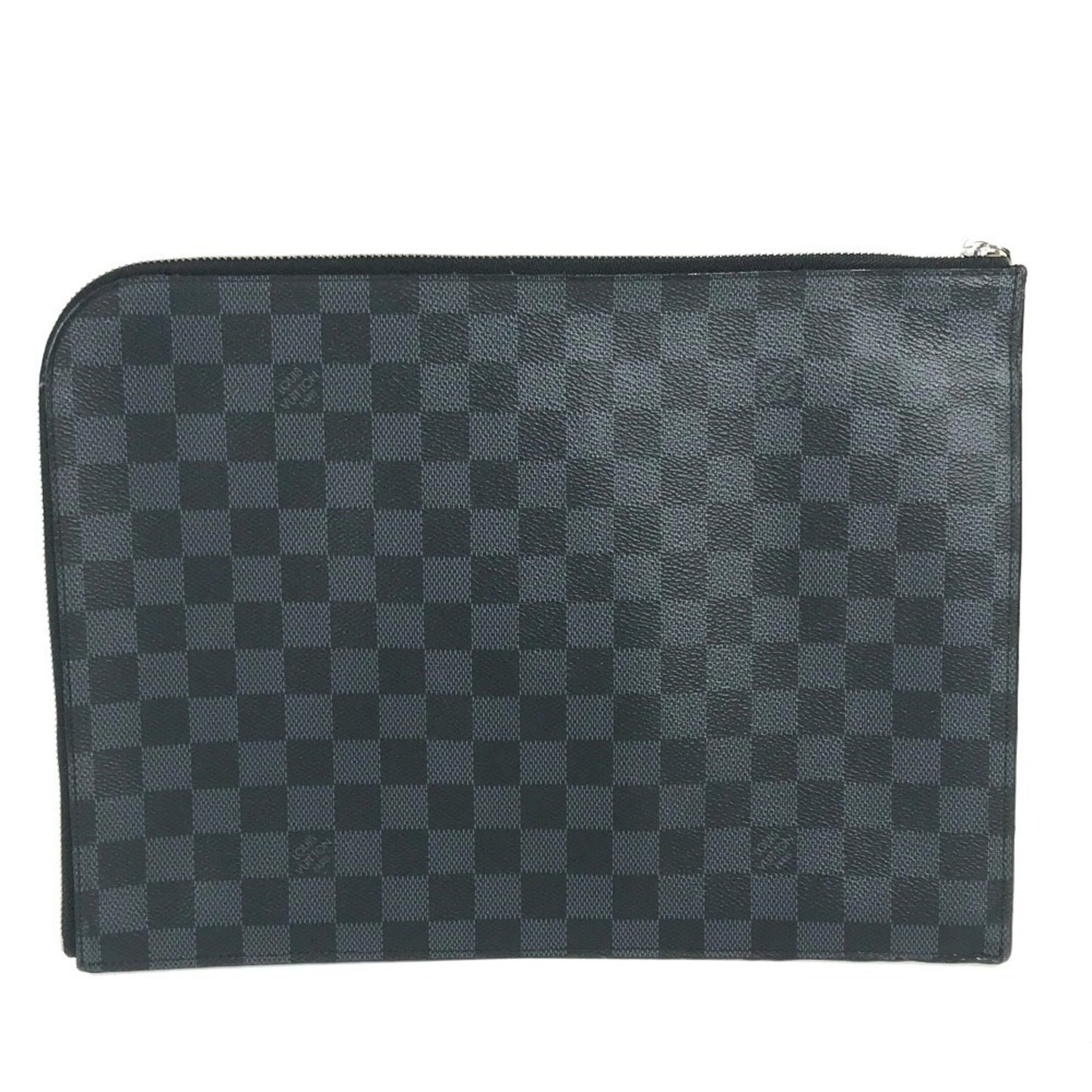 Louis Vuitton Pochette Jour Gm, Black, Canvas, clutch