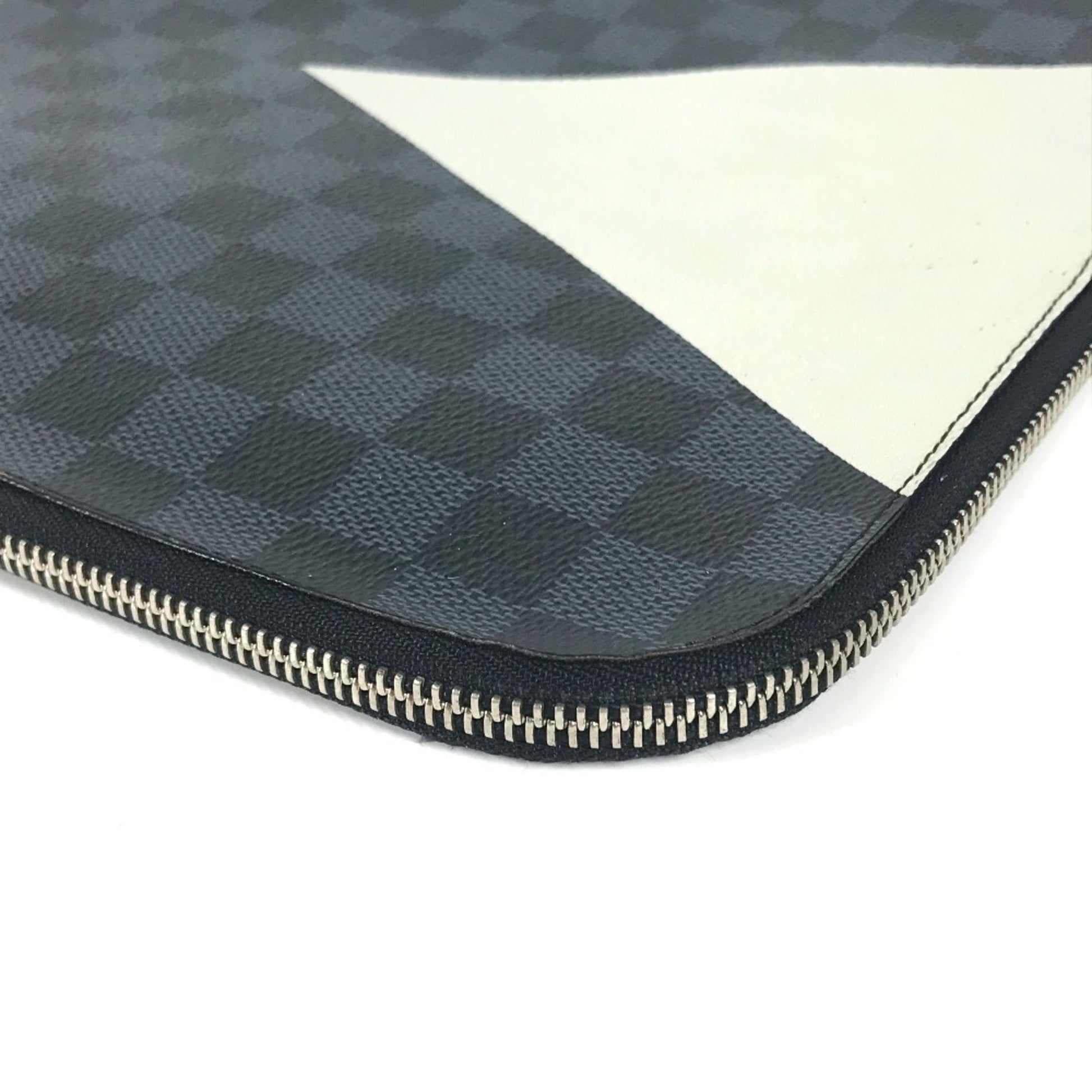 Louis Vuitton Pochette Jour Gm, Black, Canvas, clutch