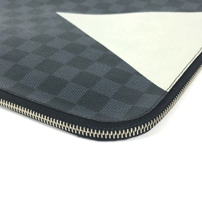 Louis Vuitton Pochette Jour Gm, Black, Canvas, clutch