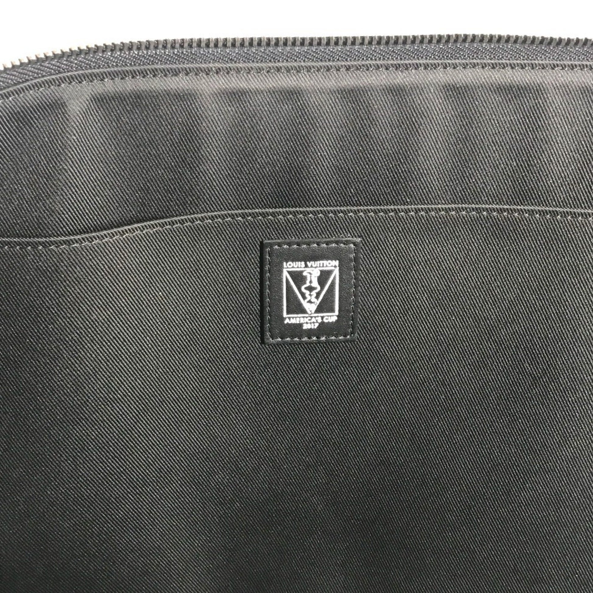 Louis Vuitton Pochette Jour Gm, Black, Canvas, clutch