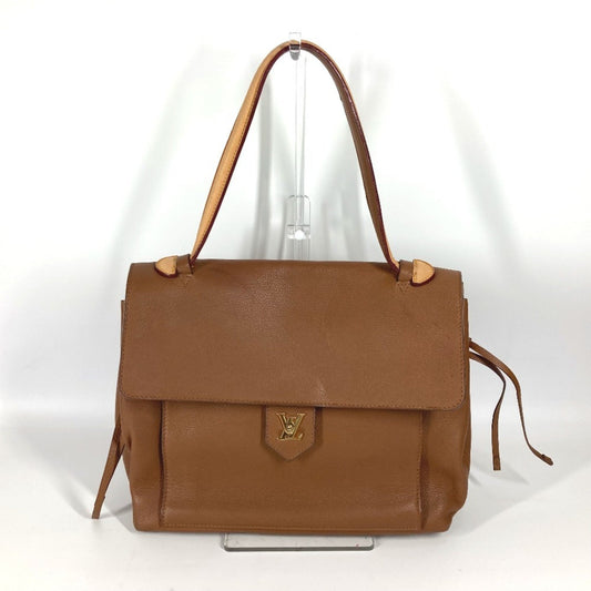 Louis Vuitton Lockme, Brown, Leather, tote