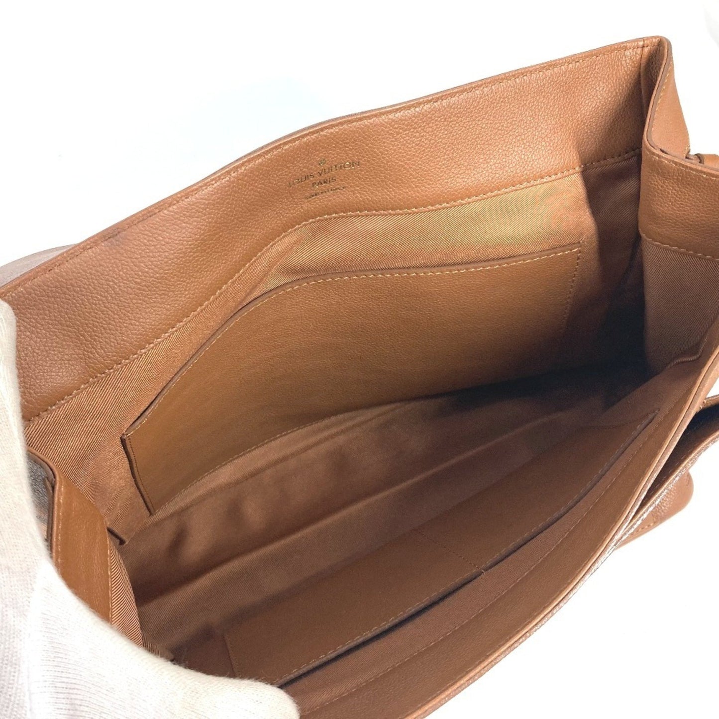 Louis Vuitton Lockme, Brown, Leather, tote