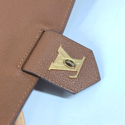 Louis Vuitton Lockme, Brown, Leather, tote