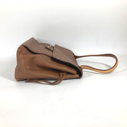 Louis Vuitton Lockme, Brown, Leather, tote