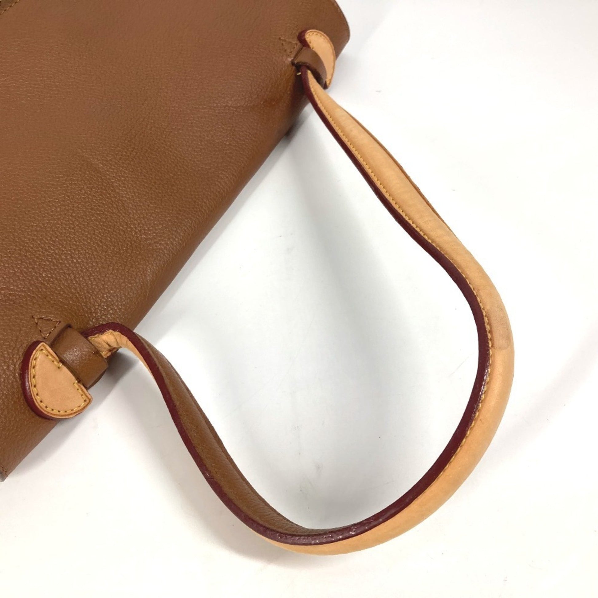 Louis Vuitton Lockme, Brown, Leather, tote