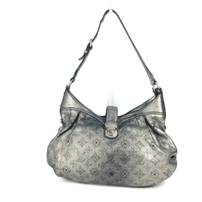 Louis Vuitton Mahina, Silver, Leather, shoulder