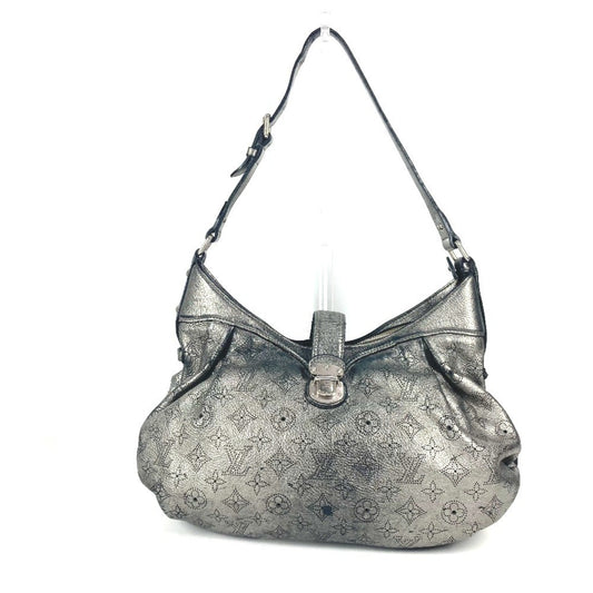 Louis Vuitton Mahina, Silver, Leather, shoulder