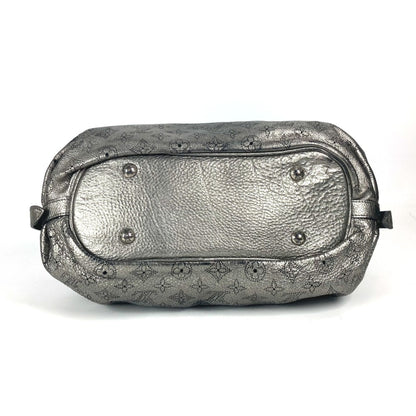 Louis Vuitton Mahina, Silver, Leather, shoulder