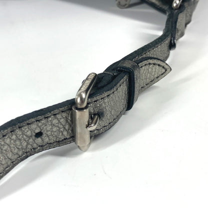 Louis Vuitton Mahina, Silver, Leather, shoulder