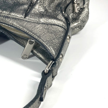 Louis Vuitton Mahina, Silver, Leather, shoulder