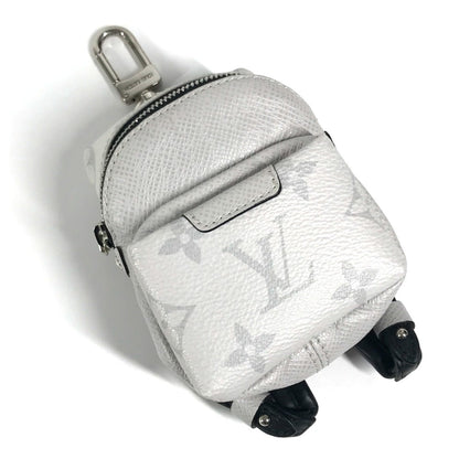 Louis Vuitton Pochette Clés, White, Canvas, wallet