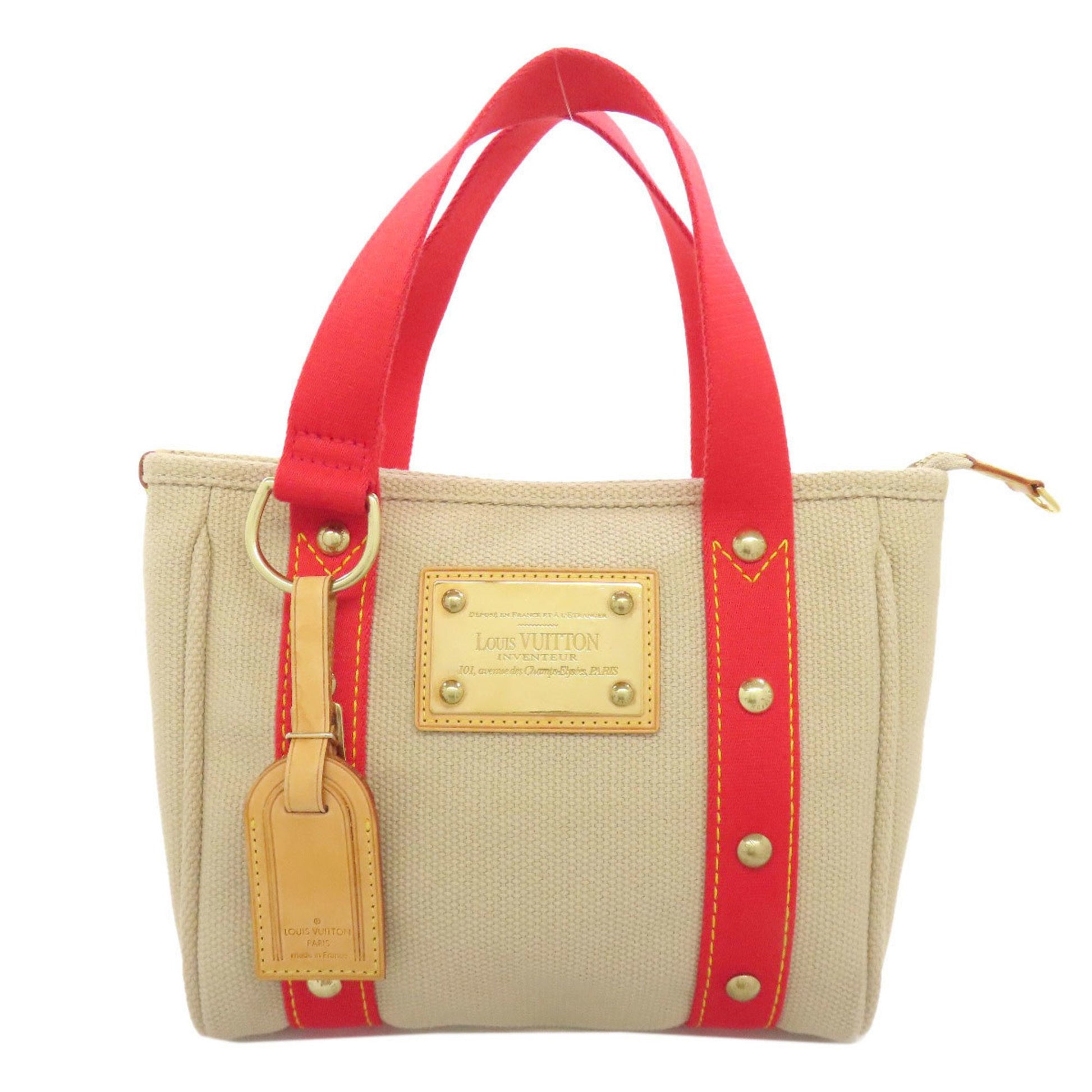 Louis Vuitton Antigua, Beige, Canvas, handbag