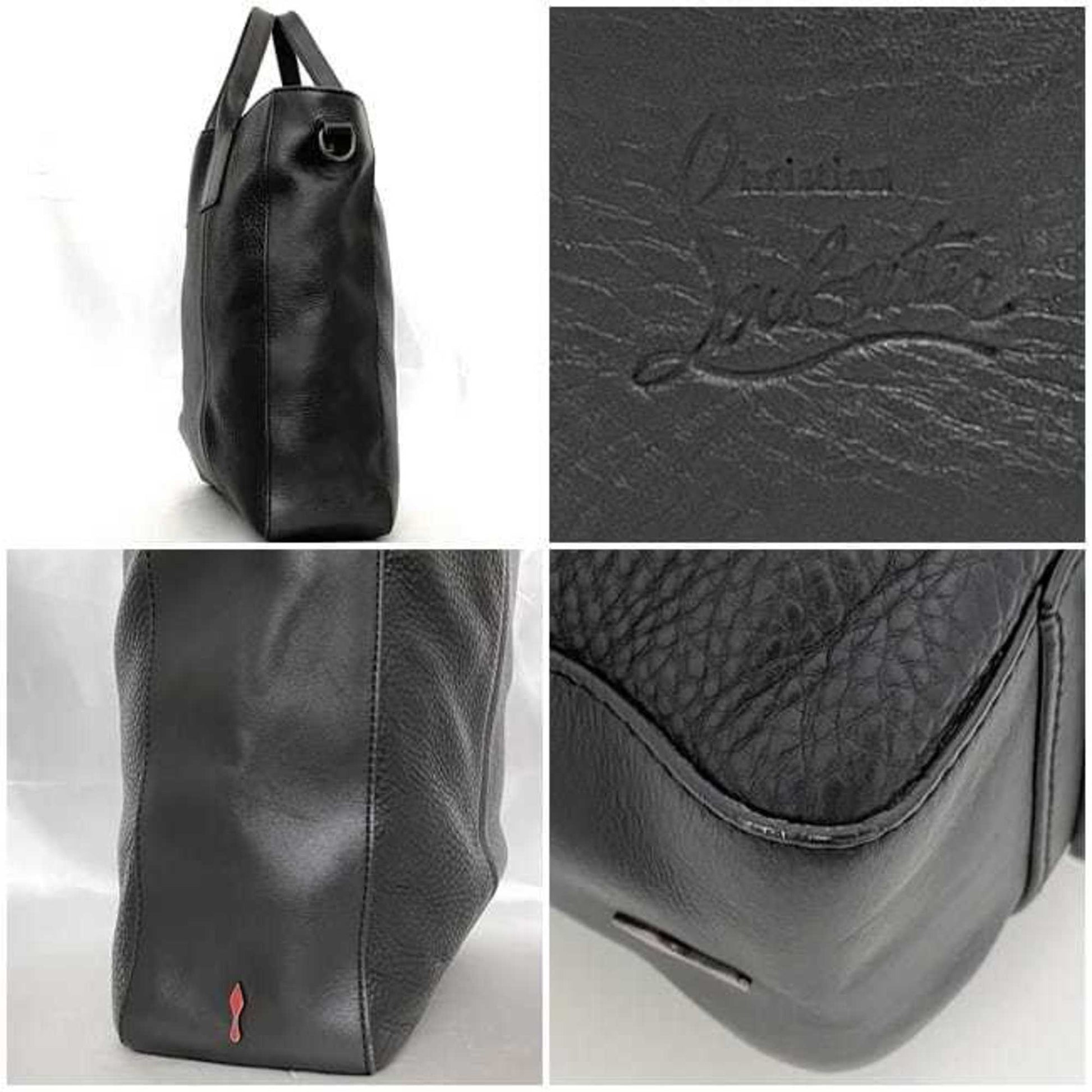 Christian Louboutin Cabata, Black, Leather, tote