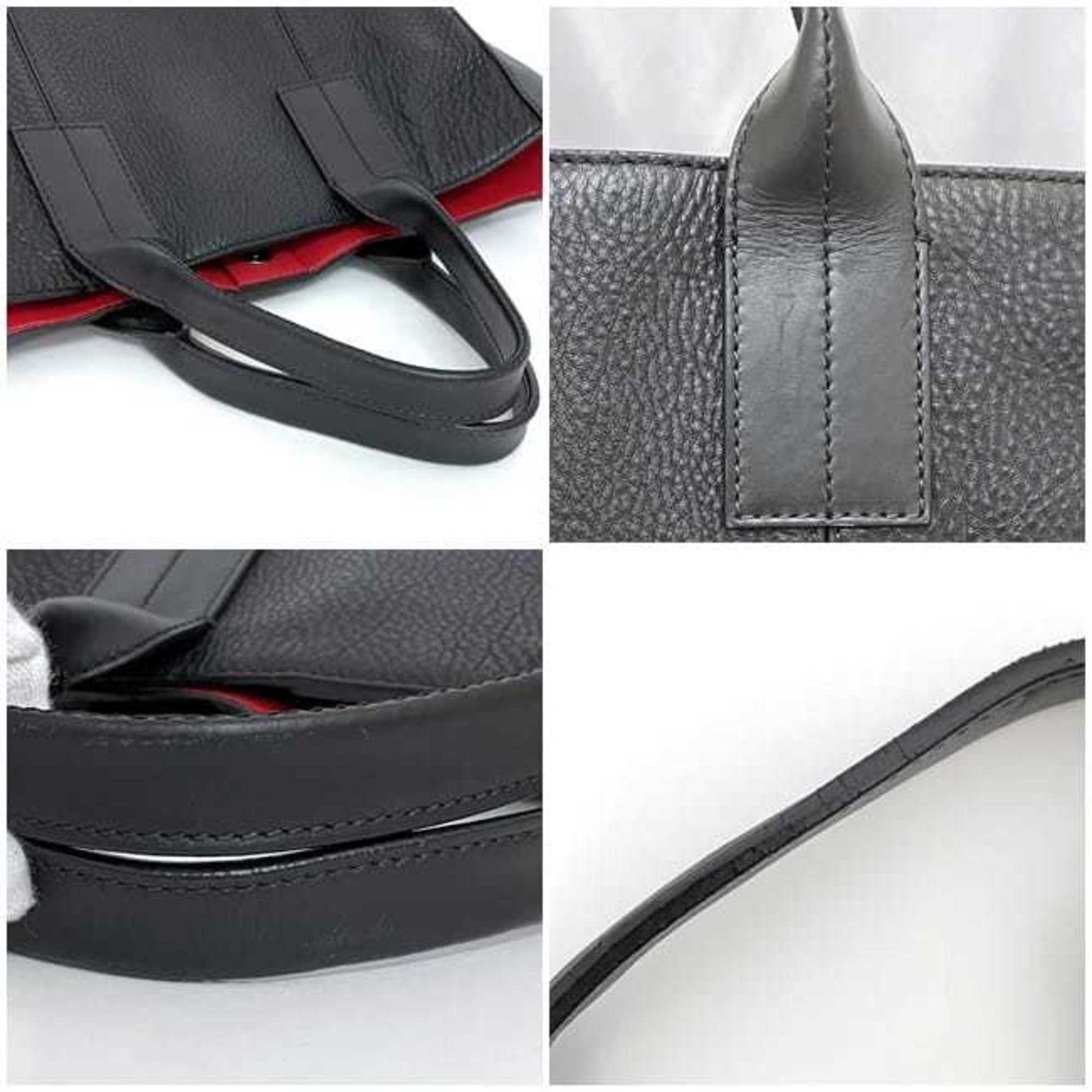 Christian Louboutin Cabata, Black, Leather, tote