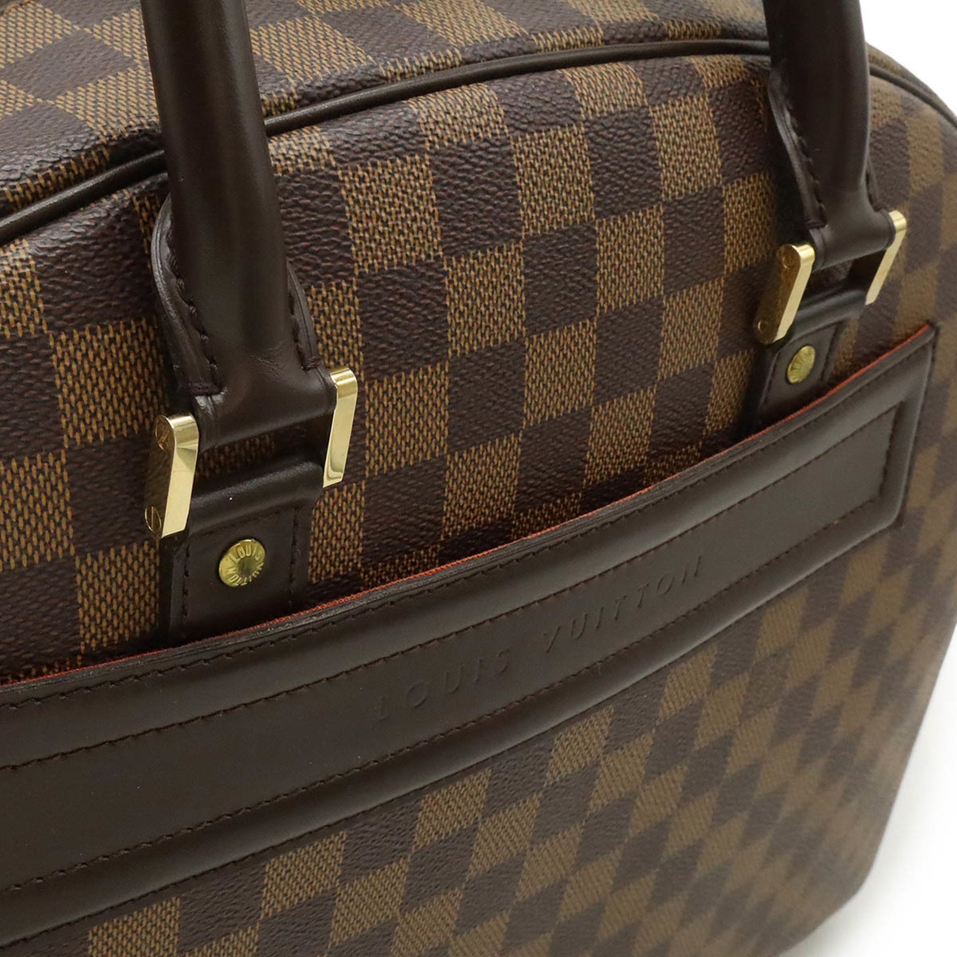 Louis Vuitton Nolita, Brown, Canvas, handbag
