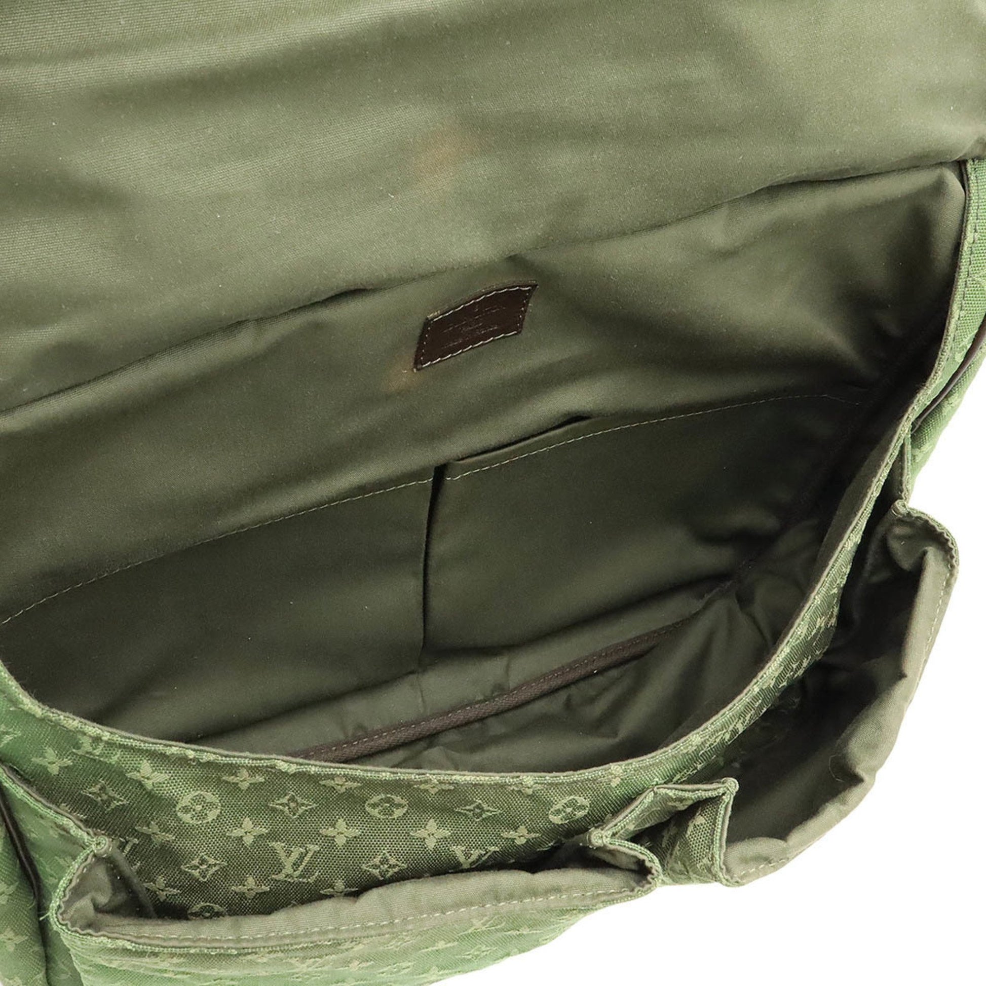 Louis Vuitton Maman, Green, Canvas, shoulder