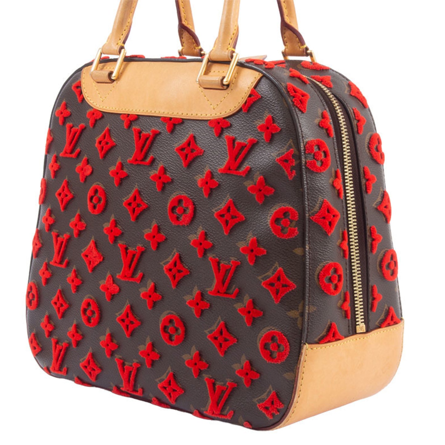 Louis Vuitton Deauville, Brown, Canvas, handbag