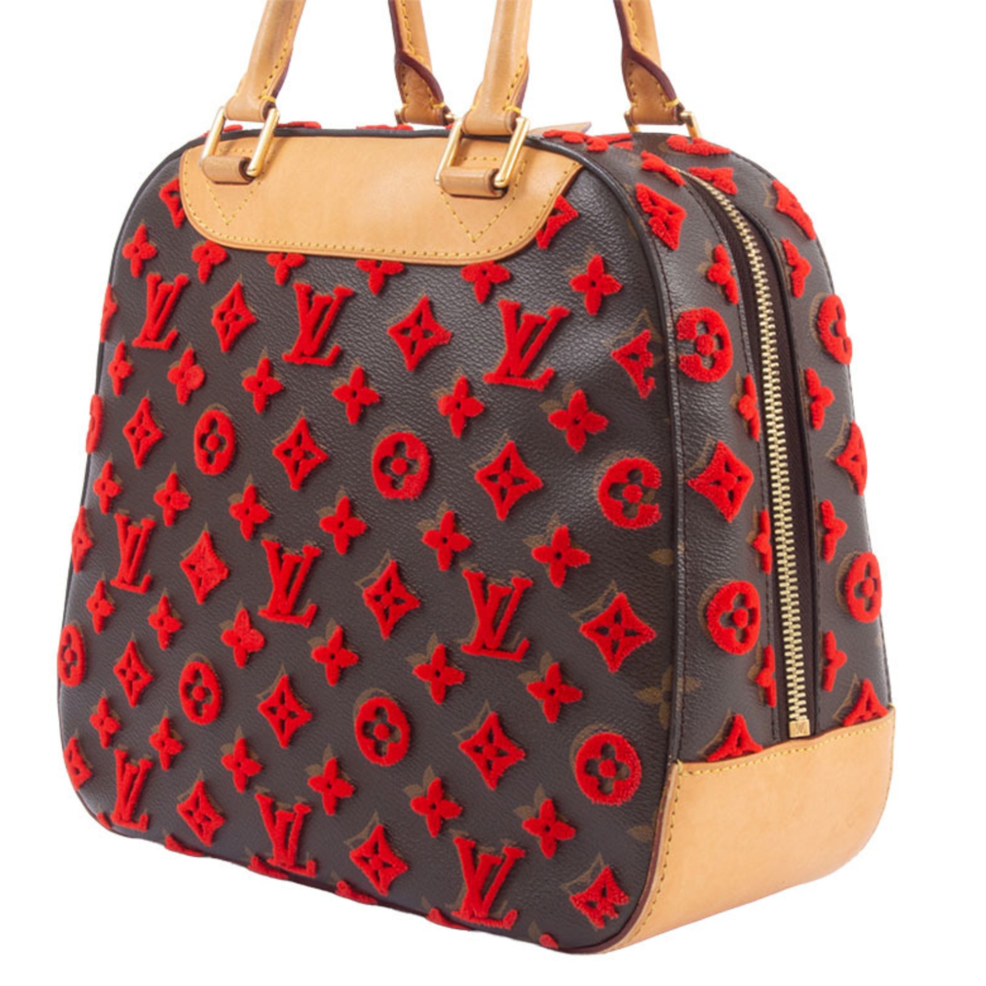 Louis Vuitton Deauville, Brown, Canvas, handbag