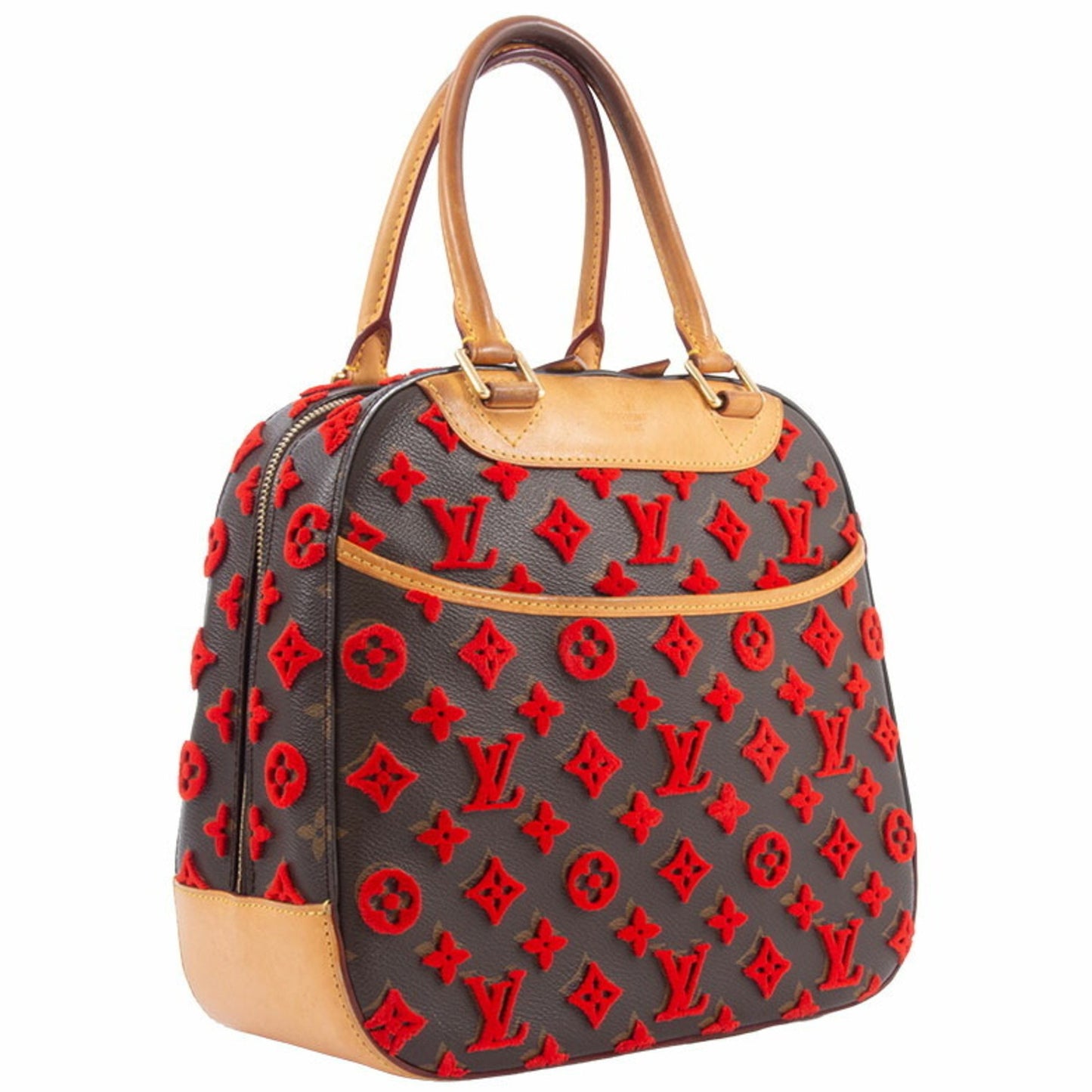 Louis Vuitton Deauville, Brown, Canvas, handbag