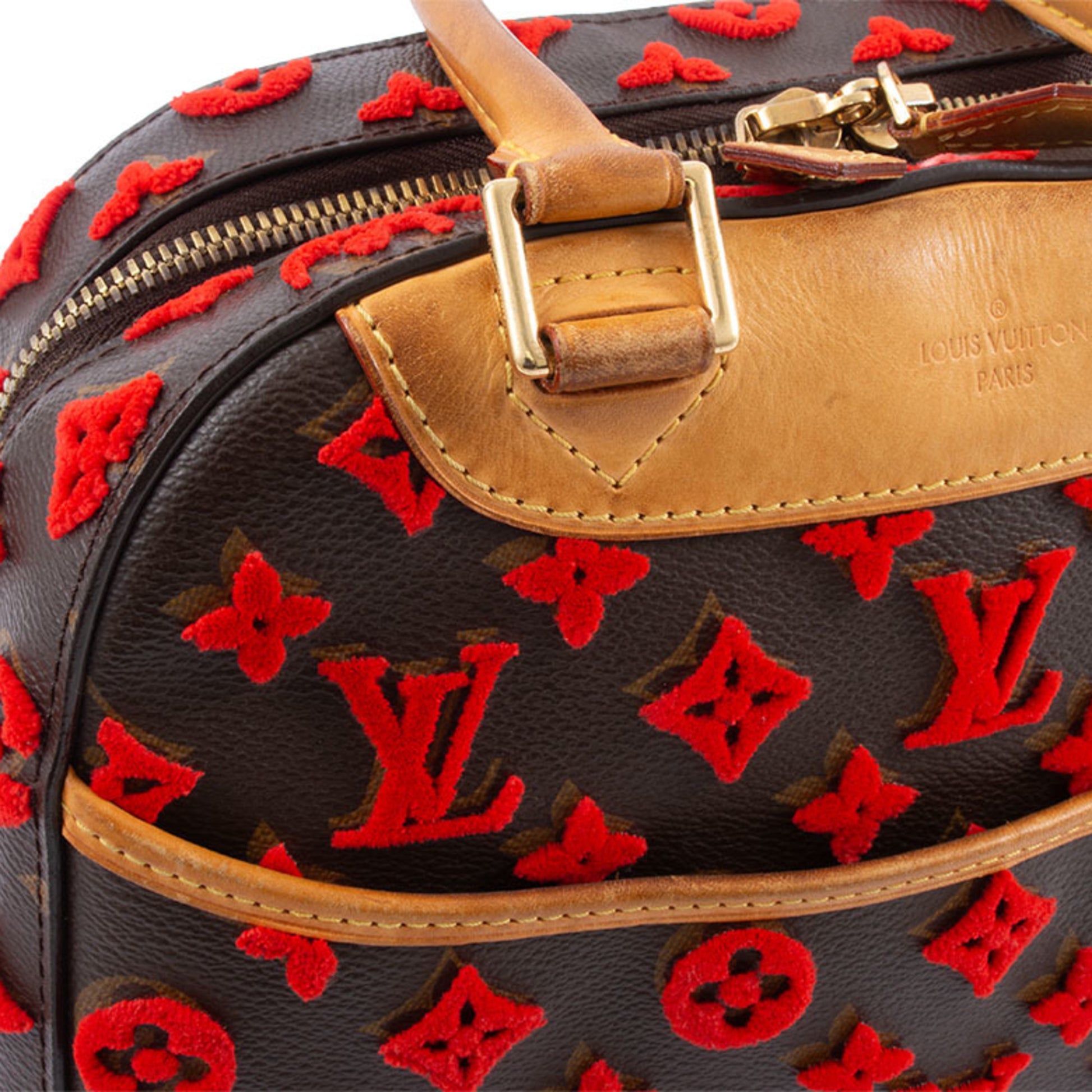 Louis Vuitton Deauville, Brown, Canvas, handbag