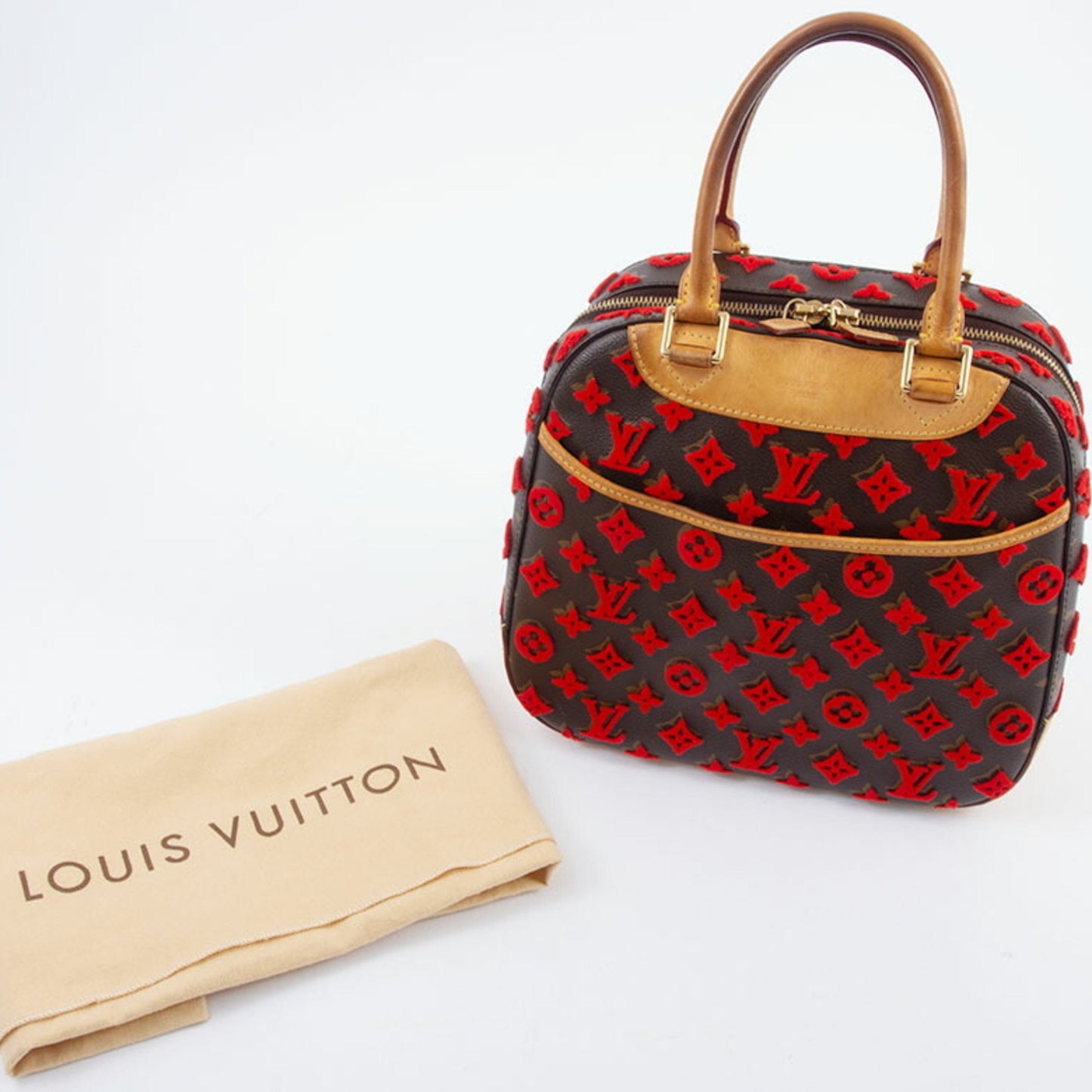 Louis Vuitton Deauville, Brown, Canvas, handbag