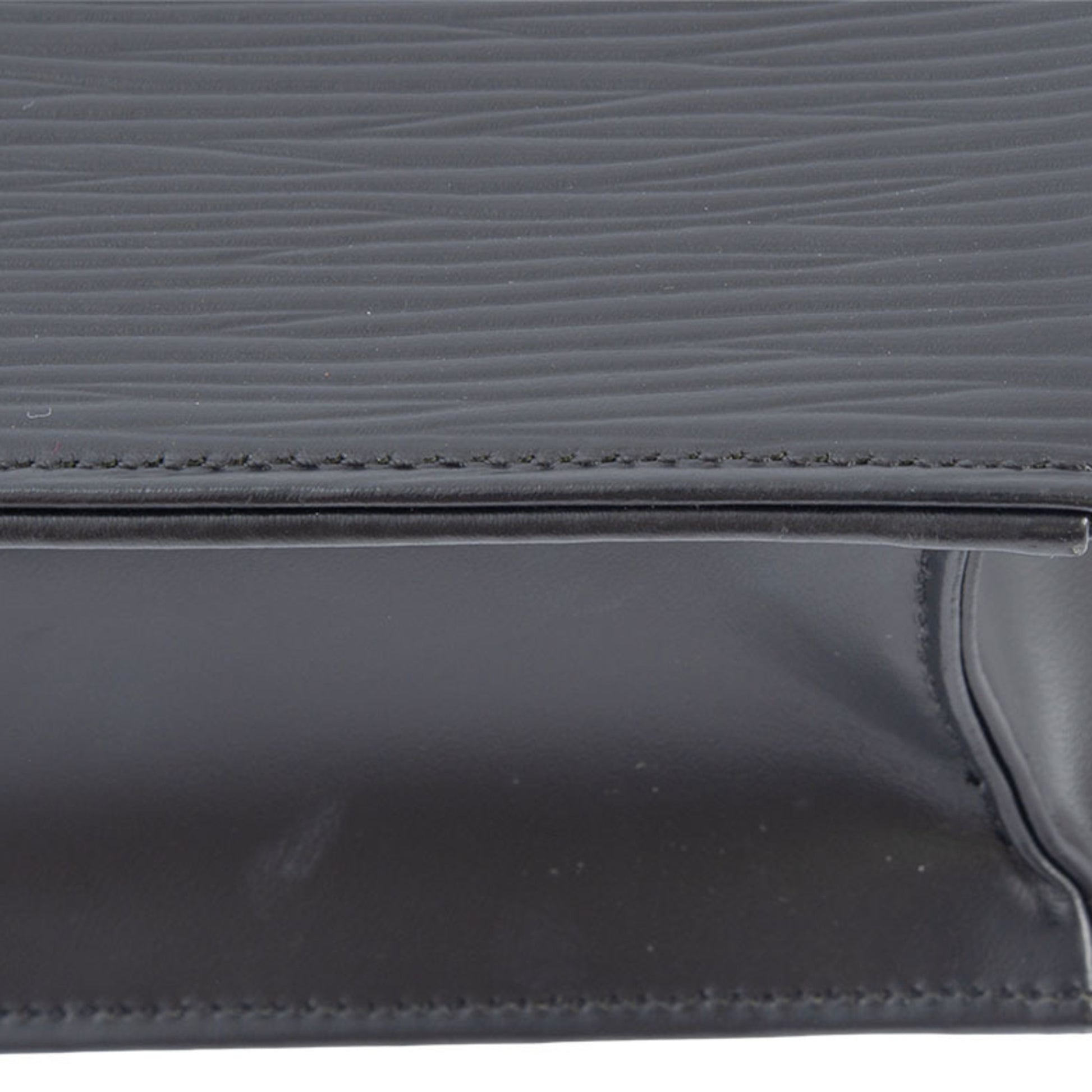 Louis Vuitton Ombre, Black, Leather, handbag